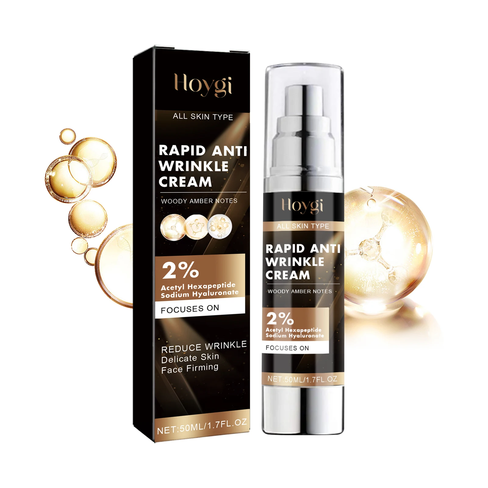 קרם אנטי קמטים והזדקנות - מחזק קמטים דקים בפנים, מרכך, מזין, מבהיר ומחזק את הפנים