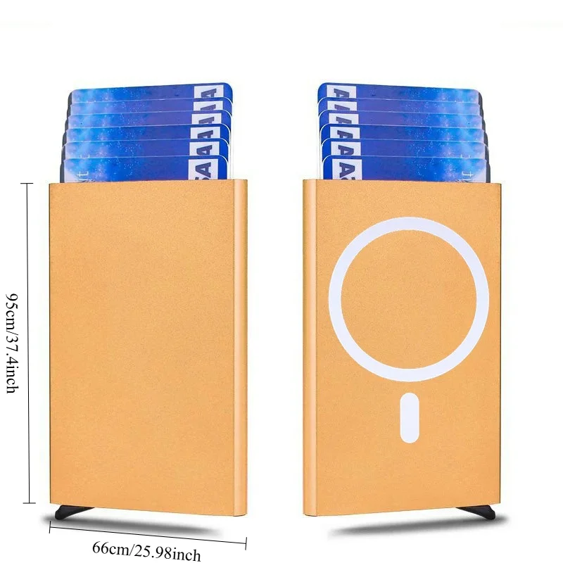 Sleek RFID Blocking Pop-up Aluminum Card Holder Wallet