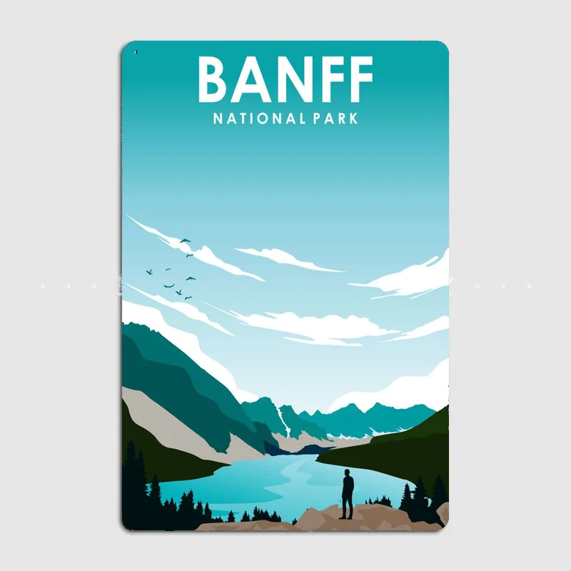 

Banff National Park Jigsaw Puzzle Wall Art Decor-Scenic Series-Artistic Landscape Drawing Board for Home Decoration