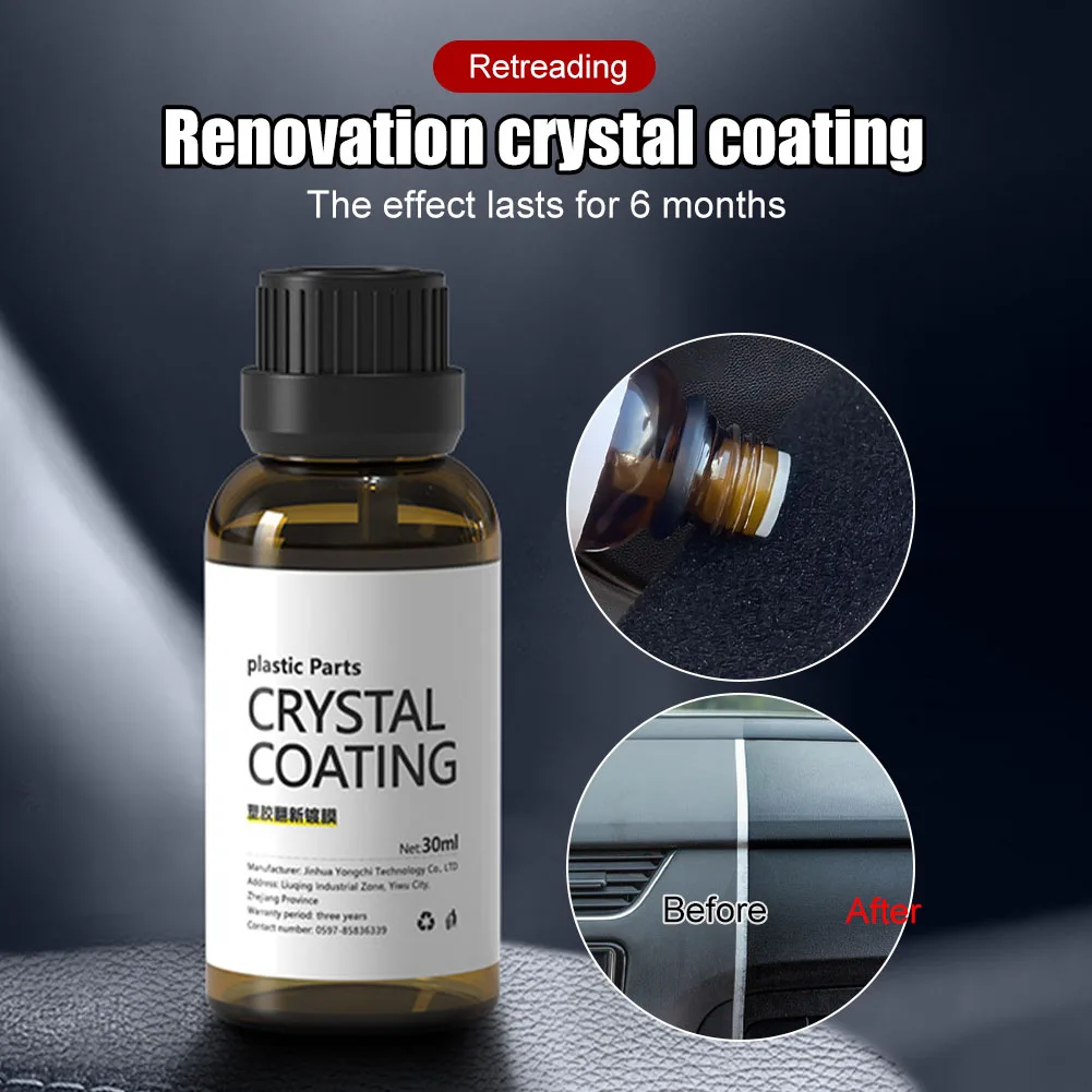 

Car Interior Plastic Part Retreading Agent Car Maintenance Dashboard Plastic Restorer Refurbishment Coating Cleaner Accessories