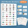 Kids English Words Learning Stickers Decorative Family Daily Routines Sentences Rewards Sticker Teacher Teaching Aids Montessori 4