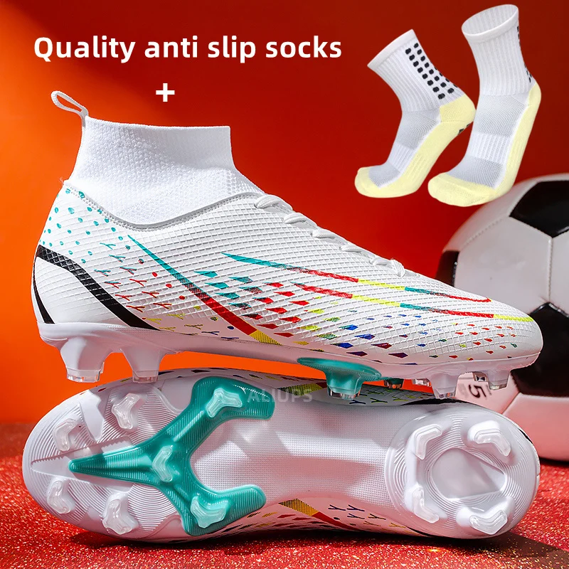 

ALIUPS Original Men Soccer Shoes AG/TF Youth Football Boots Comfortable Athletic Training Cleat Unisex Children Football Shoes