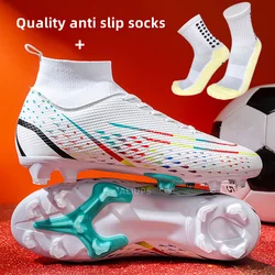 ALIUPS Original Men Soccer Shoes AG/TF Youth Football Boots Comfortable Athletic Training Cleat Unisex Children Football Shoes