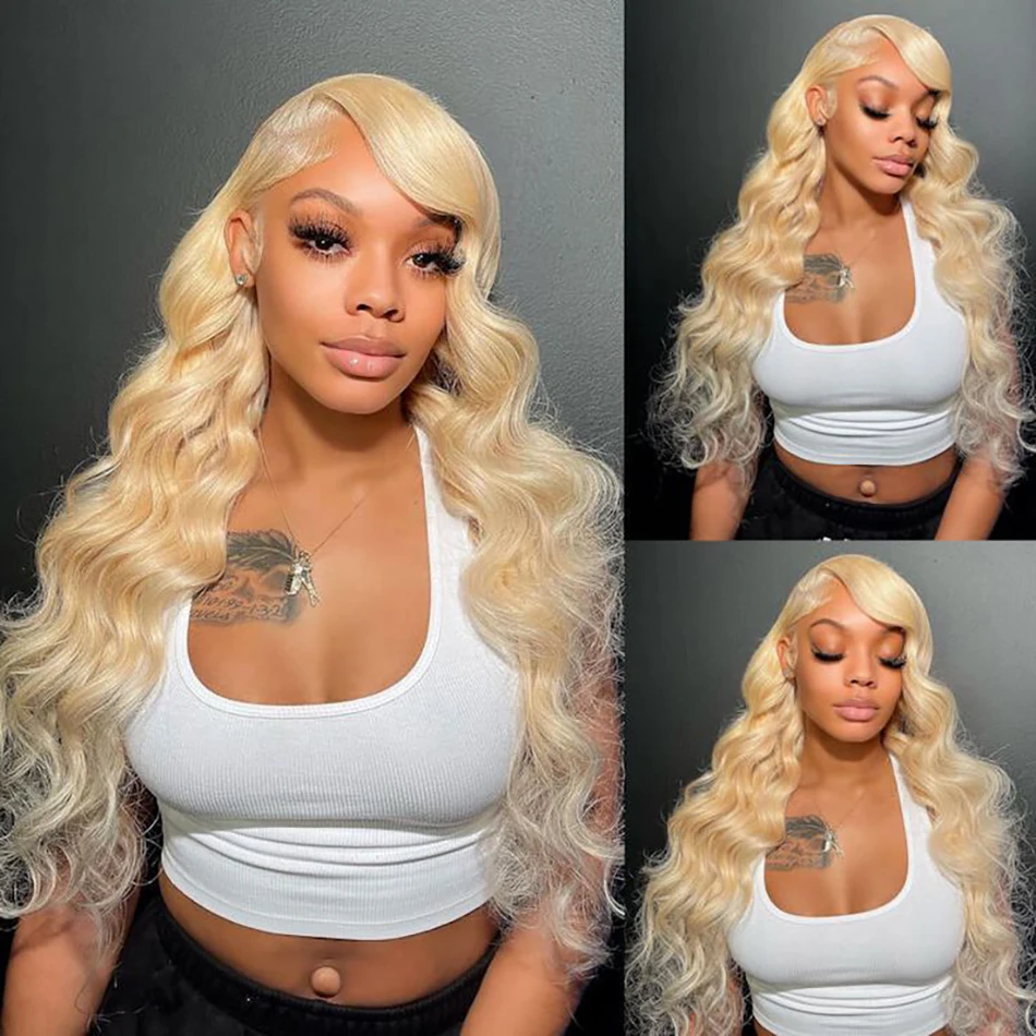 Body Wave Blonde 613 Hd Lace Frontal Wig 13x6 Human Hair Brazilian Glueless 4x4 Lace Preplucked Human Wigs Ready To Go For Women