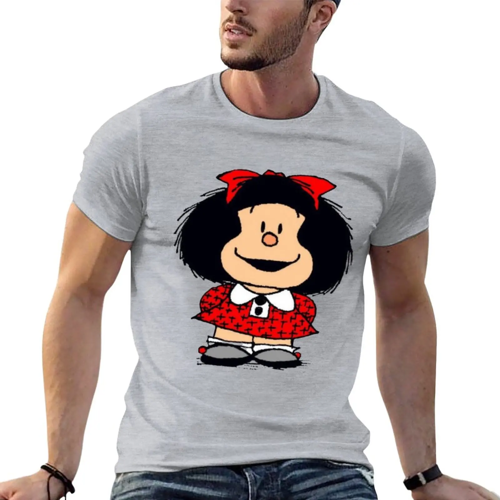 

Новинка, футболка Mafalda, футболка с графическим рисунком, футболки на заказ, мужские футболки с графическим рисунком