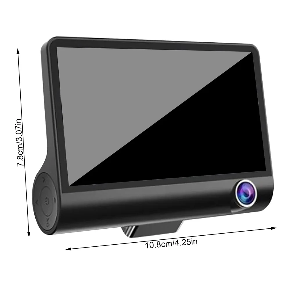 

4,0 дюймовый ЖК-экран HD видеорегистратор с 3 объективами широкоугольные камеры ночного видения детектор движения