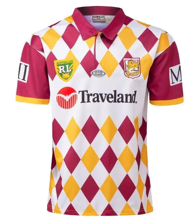 rugby T-shirt 2022 Australia BRISBANE BRONCOS home away rugby jersey big size 5xl Maternity Clothing classic Maternity Clothing
