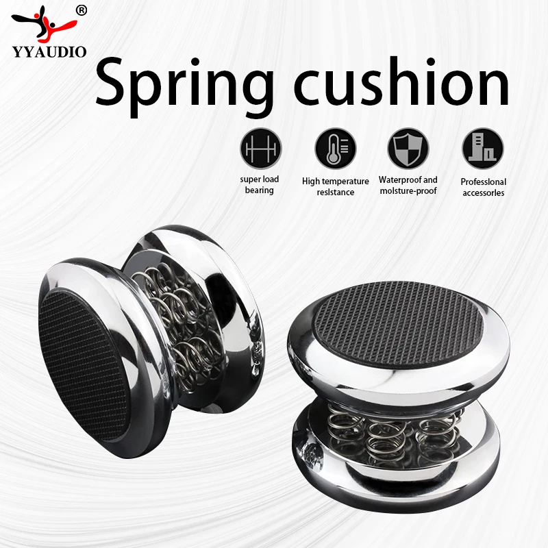 

4pcs Upgrade Audiophile Shock Spikes Spring Damping Pad HIFI Stand Feet Speaker Spike Audio CD Amplifier Foot Pad Spring Cushion