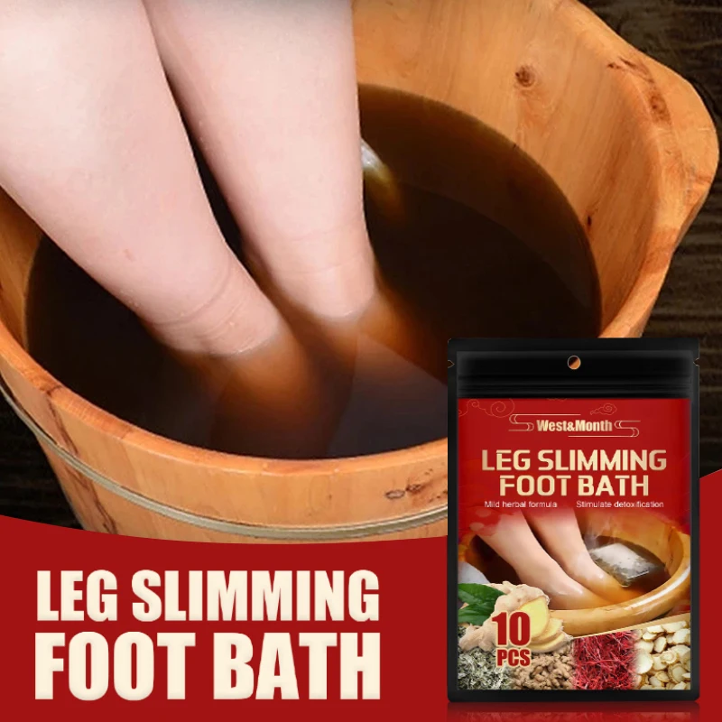 

10pcs Foot Bath Leg Slimming Ginger Foot Soak Improve Sleep Relieve Stress Nourish Lose Weight Natural Spa Relax Massage