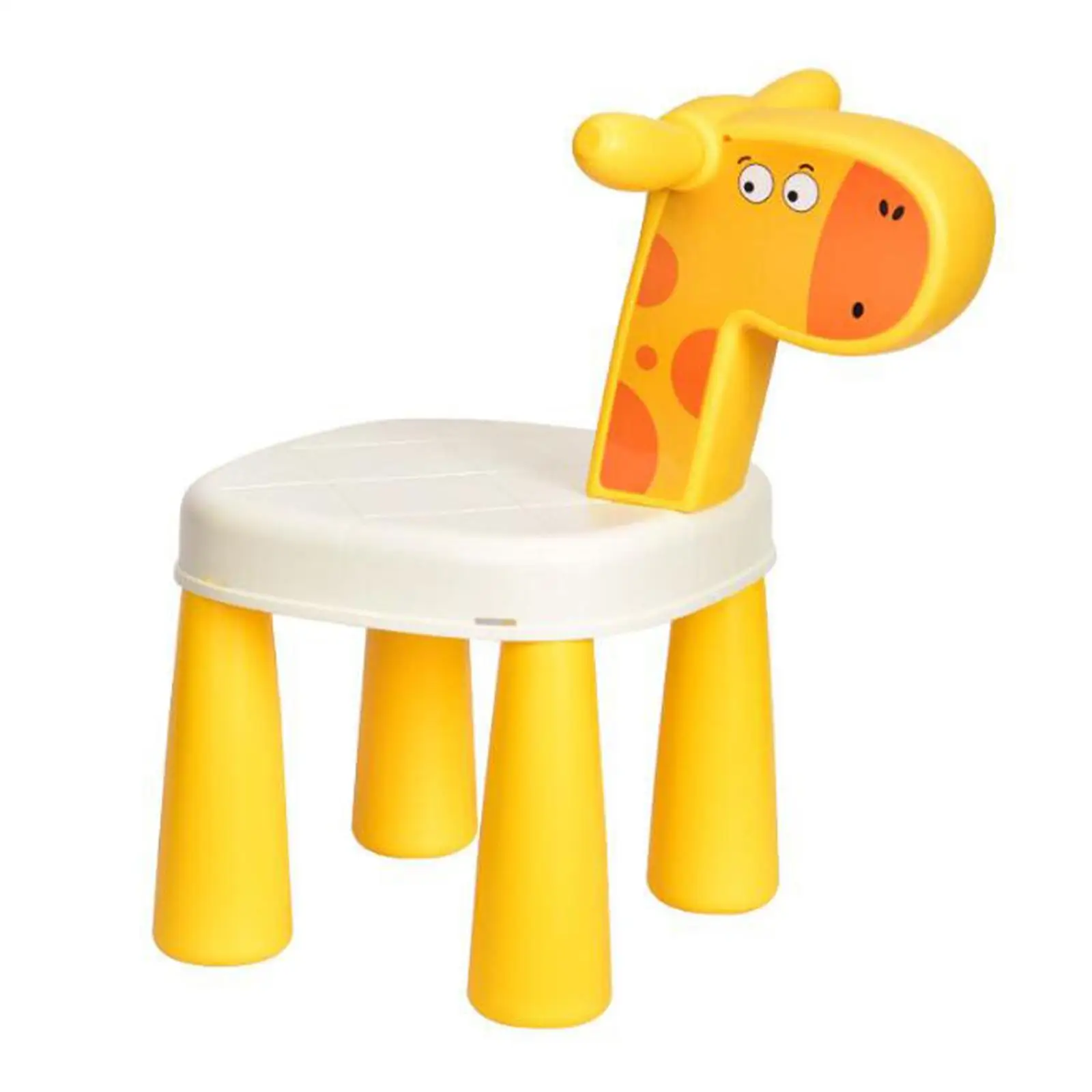 Kids Chair Cartoon Easy to Assemble Durable Cartoon Giraffe Chair Children Chair for Indoor Home Daycare Kindergarten Classroom