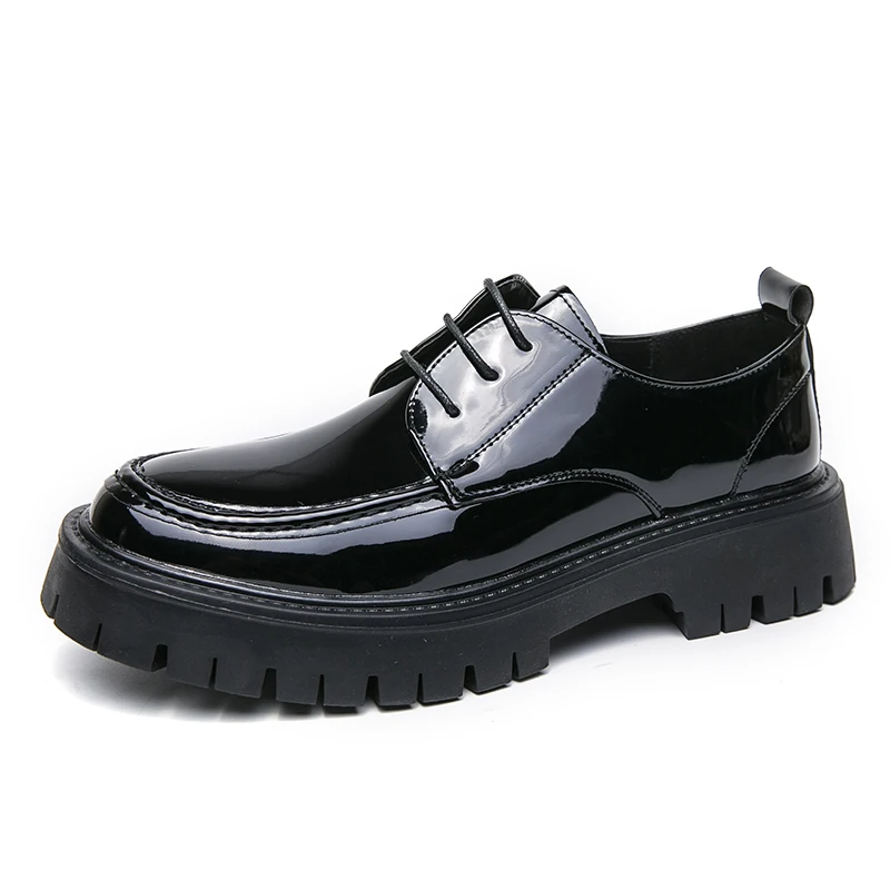 【GRANCY】l Plate Leather Shoes サイズ44 Slip On Leather Shoes – La Garçonne