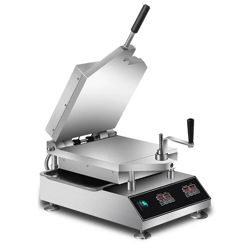 Electric Thin Cake Machine Pressing Pizza Seafood 220V/2800W Commercial Desktop Pancake Machine Pancake Fruit Machine QM-E90 5