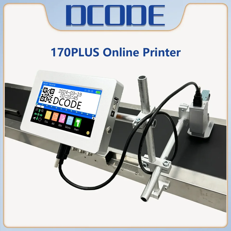 産業用オンラインインクジェットプリンター 12.7mmノズル ラベル