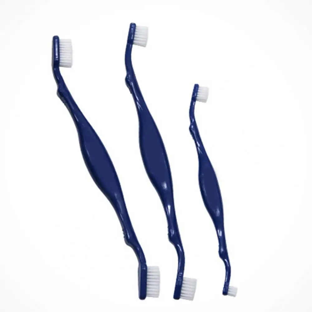Pet Teeth Cleaning Brush Soft Bristles Pet Dental Care Toothbrush Double Head Design Cat Dog Toothbrush Pet Supplies