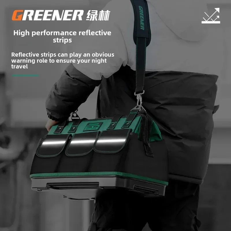 Green Forests' Heavy-Duty Plastic Bottom Tool Kit - Trusted by Electricians for 10 Years | Waterproof and Wear-Resistant 3