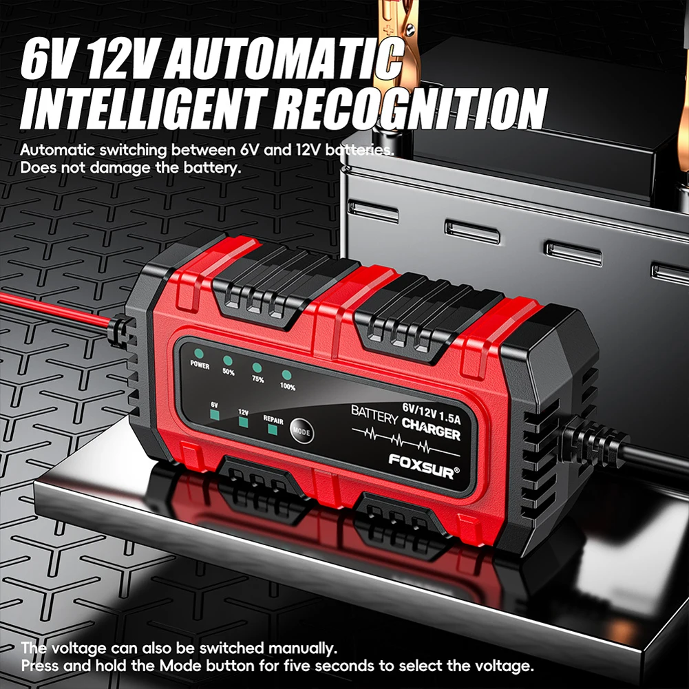 Universal Smart Charger for Lead-Acid, AGM, and GEL Batteries