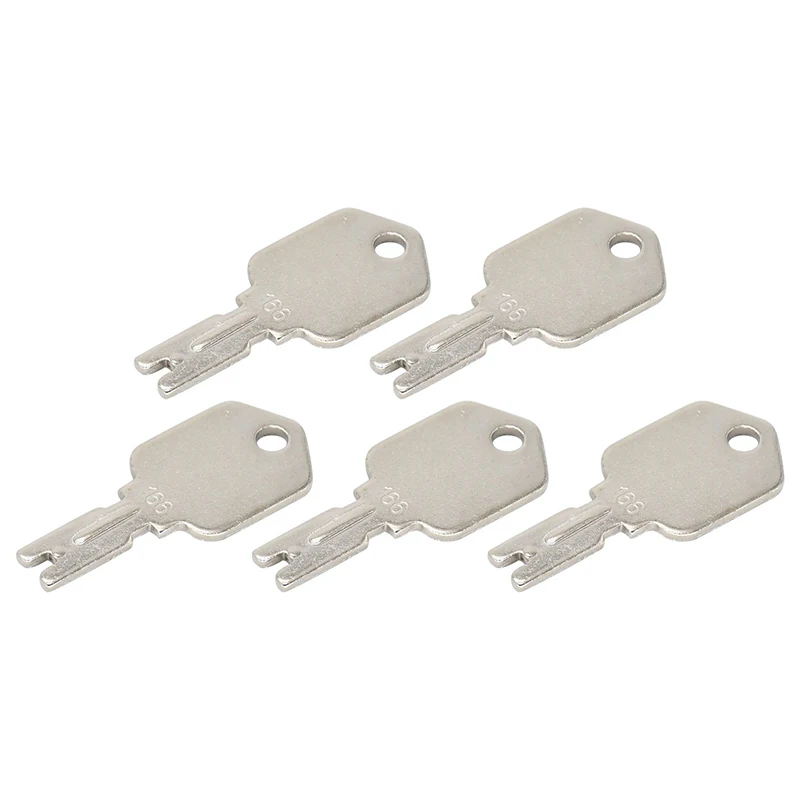 6Pcs Keys 186304 166 Forklift Keys 1430 Compatible with Hyster Forklift S30XL Compatible with Daewoo Skid Steers 430 440 450