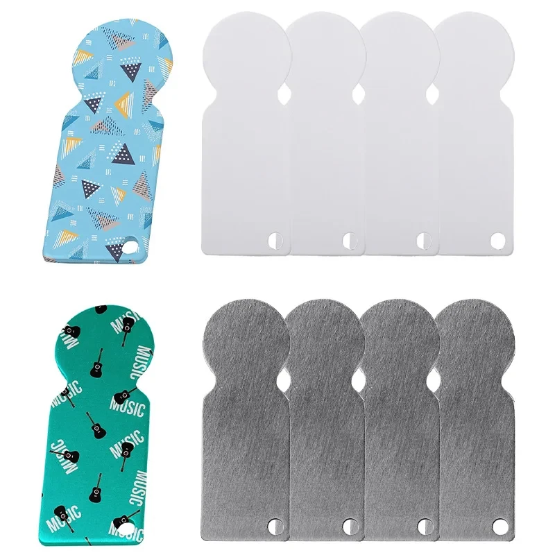 

5Pcs/Set Sublimation Transfer Shopping Trolley Token Stainless Steel Blank Trolley Token Metal For Backpack Purse White