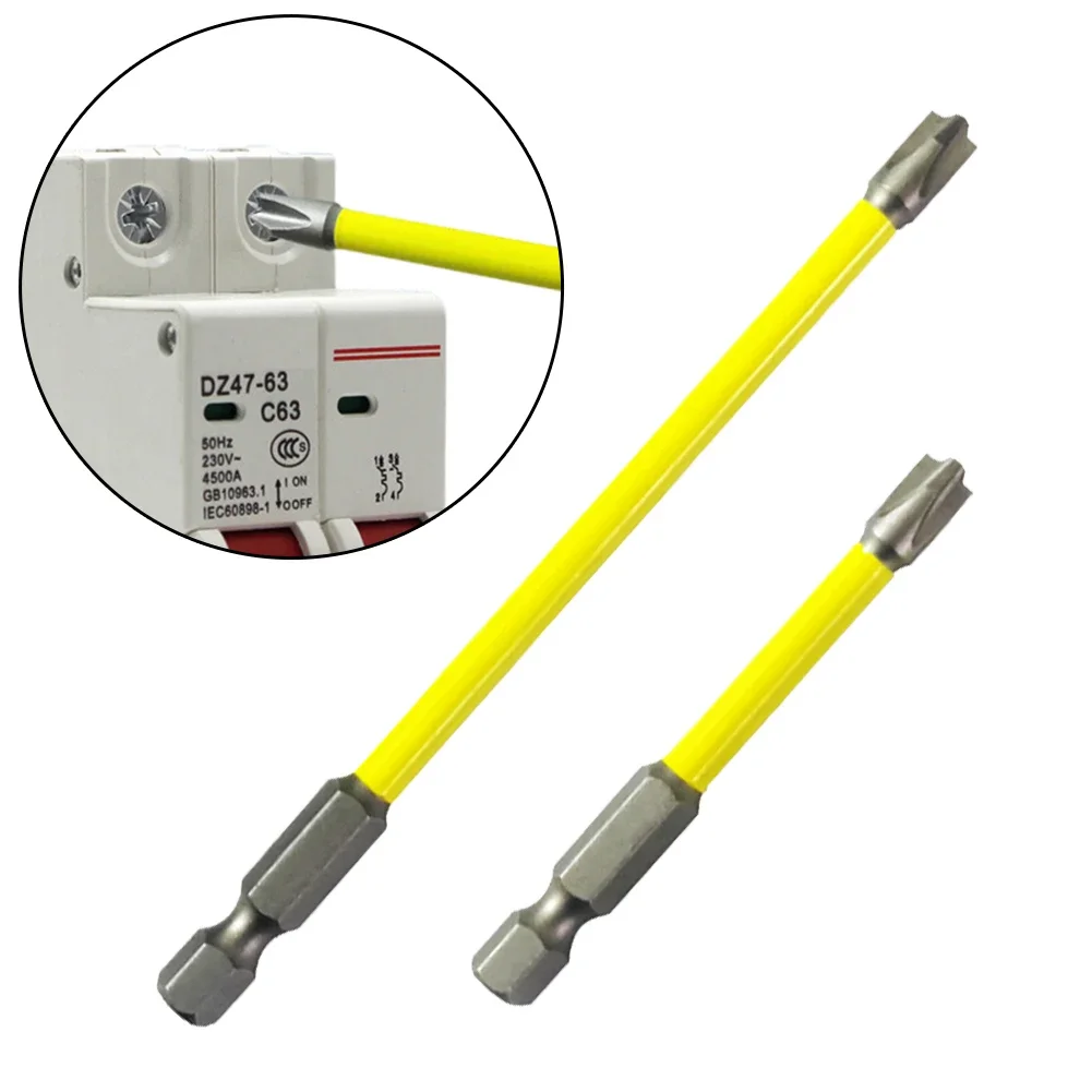 Magnetic Screwdriver Bit Set Screwdriver Bit Magnetic Screwdriver Bits Special Cross Nutdrivers FPH2 1/2pcs 65mm 110mm For Socket Switch Electrician Power Tool