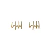 Quartet Earrings Claw Earrings for Women Four Claw Earrings Zircon Needle Cuff Earrings for Teen Girls 3