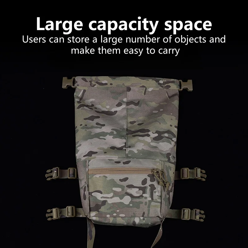 Expander Kit MOLLE Large Roll Pouch Padded X Harness Outdoor Camping Chest Rig Accessories Alpha Expansion Pack 5
