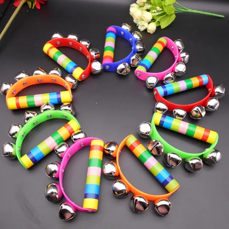 Orff Musical Instruments Wooden Baby Children's Educational Toys for Toddler Early Education Toys Color Semicircle Hand Bells
