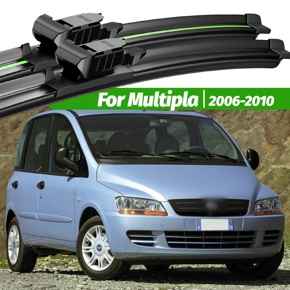 

For Fiat Multipla 2006-2010 2pcs Front Windshield Wiper Blades 2007 2008 2009 Windscreen Window Accessories