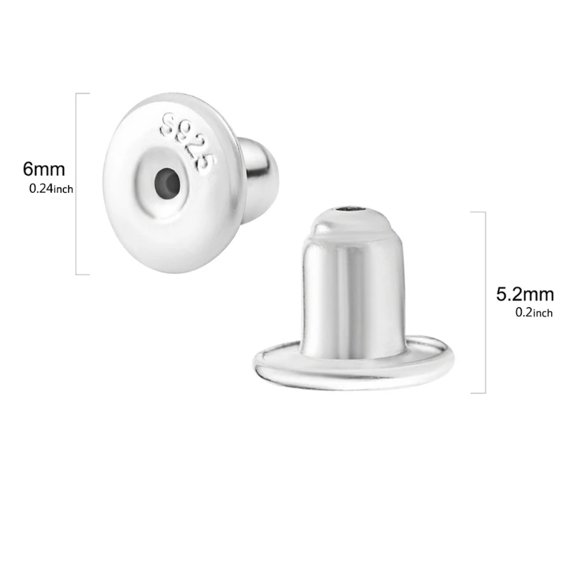 8x/4 Pairs Anti-allergic Earring Backs Ear Back Pads Backstops Stopper Gold NEW