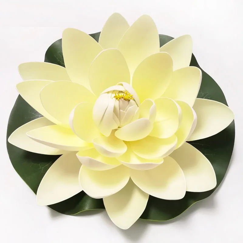 Floating Lotus Artificial Flower - Lifelike Water Lily for Pond and Garden Decoration