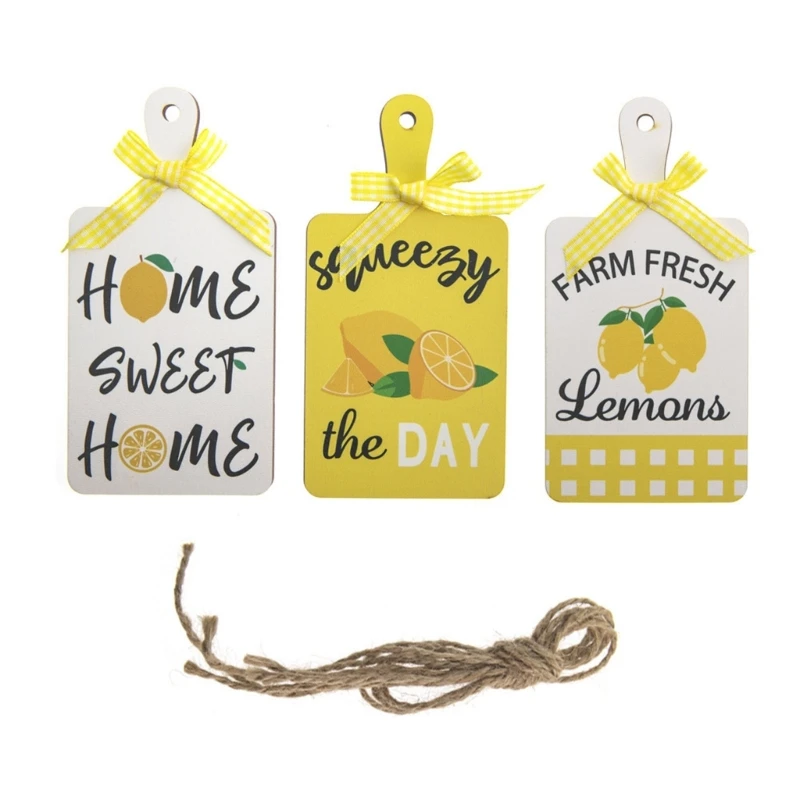 

1 компл.. деревянное украшение в виде лимона/подвеска многофункциональные принадлежности для украшения Прямая поставка