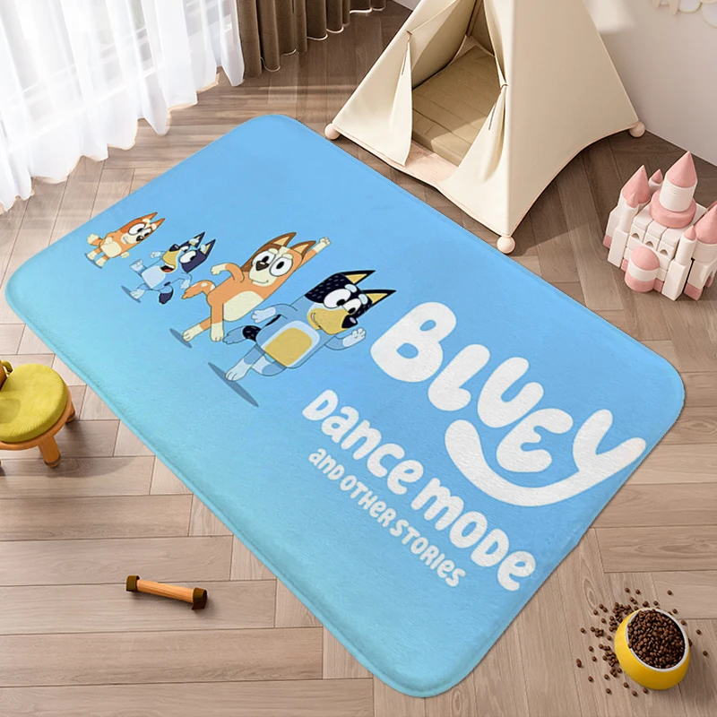 Rug A-Blueys Aesthetic Bath Mat Hallway Funny Doormat Entrance Door Non Slip Carpet for Bedroom Kitchen Treadmill Rugs