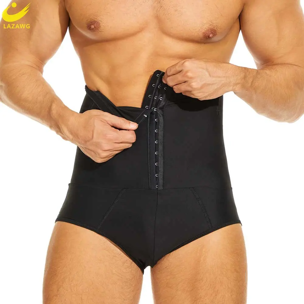 LAZAWG Tummy Control Shorts for Men Shapewear Weight Loss Panties Waist Trainer High Waisted Butt Lifter Underwear Body Shaper body shaperwear man high waist butt lifter underwear men slimming body shaper lingerie waist trainer abdomen tummy shaperwear