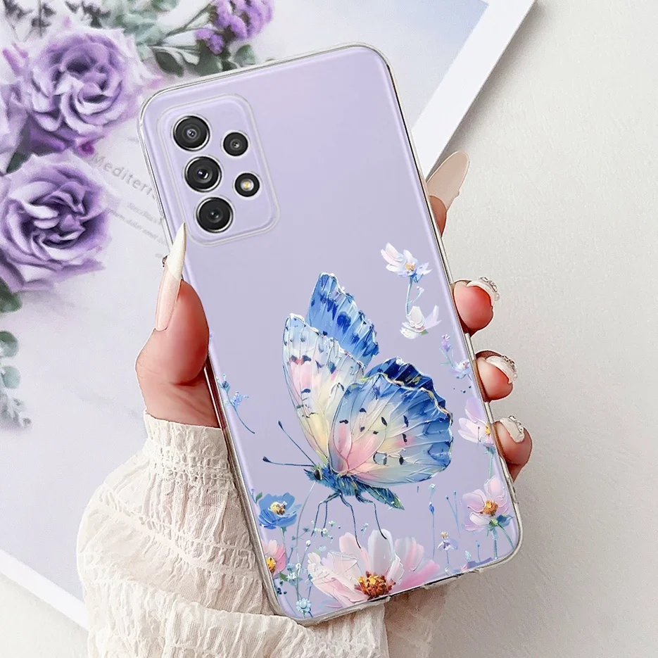 Luxury Floral Painted Soft Slim Phone Case - Elegant Design