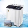 Large capacity semi-automatic double barrel. Mini household pulsator. Small washing machine for rent. 1