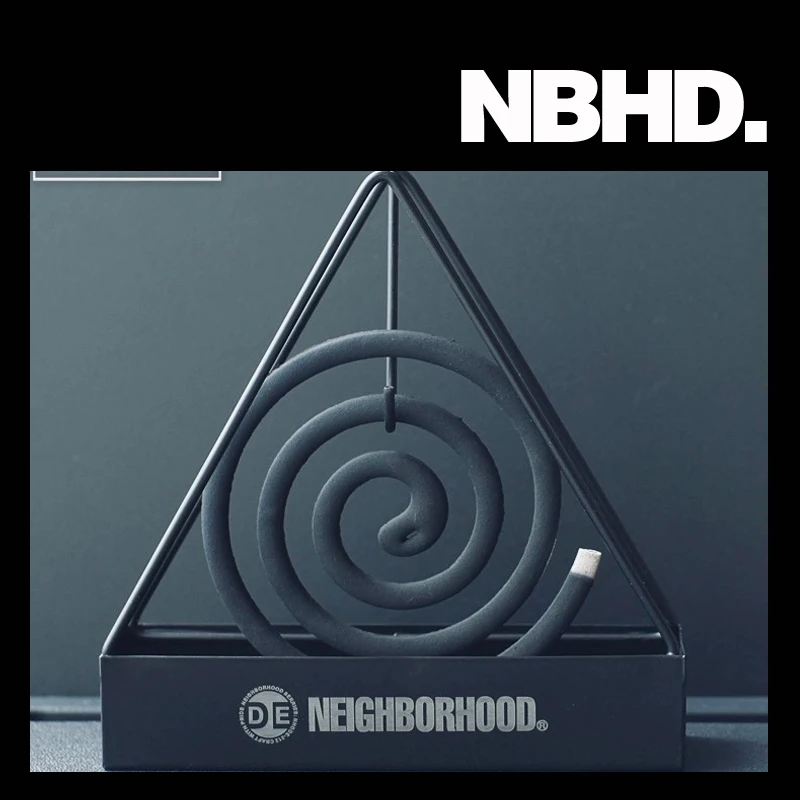 

NBHD summer outdoor camping blackened tactical iron modern home mosquito incense hanging bracket tray