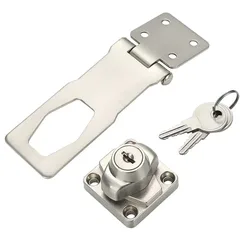Secure Zinc Alloy Hasp Lock (2.5 inch-Silver)