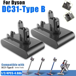 22.2V 4000mAh For Li-ion Vacuum Battery Dyson Replacement DC31 DC31B DC35 DC44 DC45 Handheld Power Tool Battery Only Fit Type B