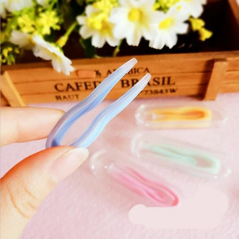 Color Contact Lens Case Clip Stick Tweezers Combination Box Piece Clip Set Lenses