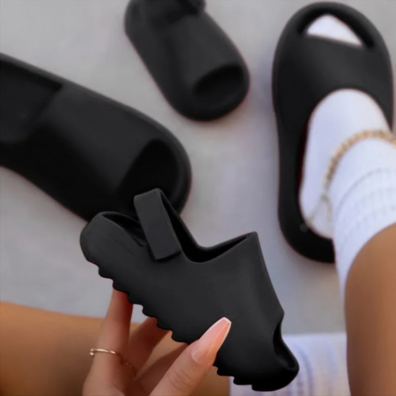 Summer Baby Toddler Kids Adults Slip-On Sandals Boys Girls Foam Beach Slides Candy Color Children Brand Breathable Sandals 2