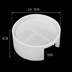 Round Silicone Coaster Mold for DIY Crafts and Epoxy Resin Casting (Mold 03)