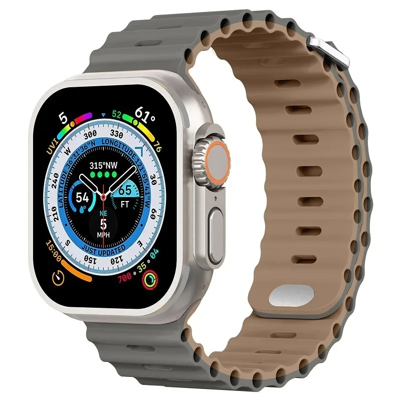 Ocean Silicone Strap for Apple Watch - Durable and Stylish Wristband