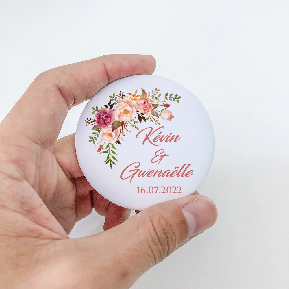 20pcs Personalized Refrigerator Magnets Wedding Gifts for Guests Engagement Favor Custom Photo Wedding Fridge Magnet 5.8cm 2.25"