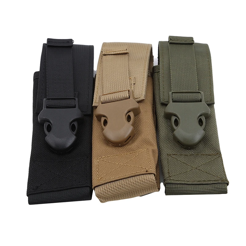 

Tactical Molle Flashlight Pouch LED Torch Holster Military Waist Pack Outdoor Camping Hunting Accessories Pack EDC Tool Bag