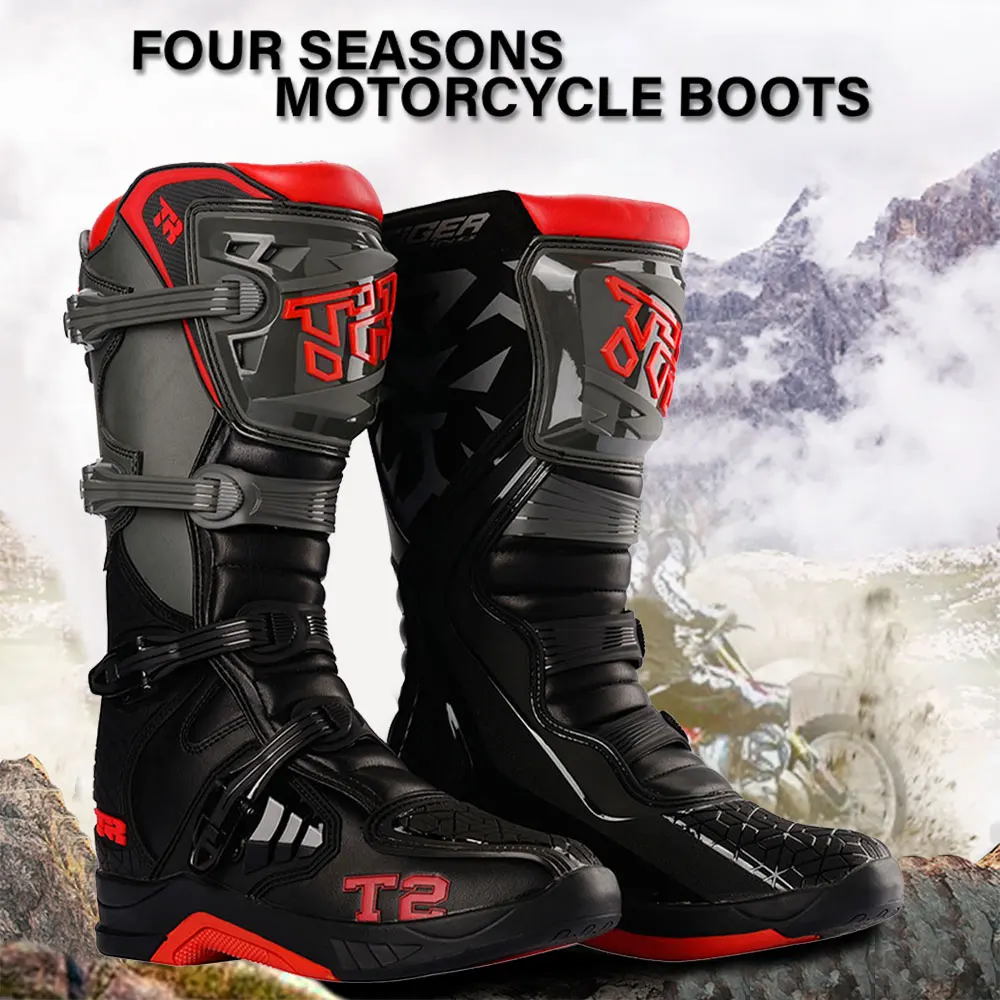 Motorcycle Shoes Motorcycle Boots Motocross Boots Motorcycle Enduro Riding Mx Moto Cross Botas Motorbike Motorboats Shoes Racing Men&kids MTB Downhill Boots