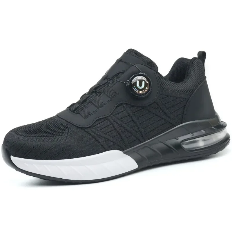 Men's Anti Smashing and Anti Piercing Steel Toe Caps  Breathable and Comfortable for All Seasons  Work Safety Shoes