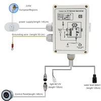 CE certified Bath Water Pump Control Panel Digital Controller Kits Water level Sensor Underwater light Control ForMassag Bathtub 2