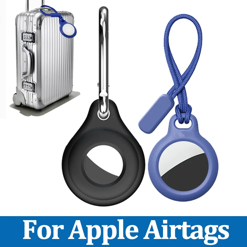 For Apple Airtags Cover Anti-Lost Silicone Keychain Protection for Airtag Tracker Tracker Device Cover Accessories