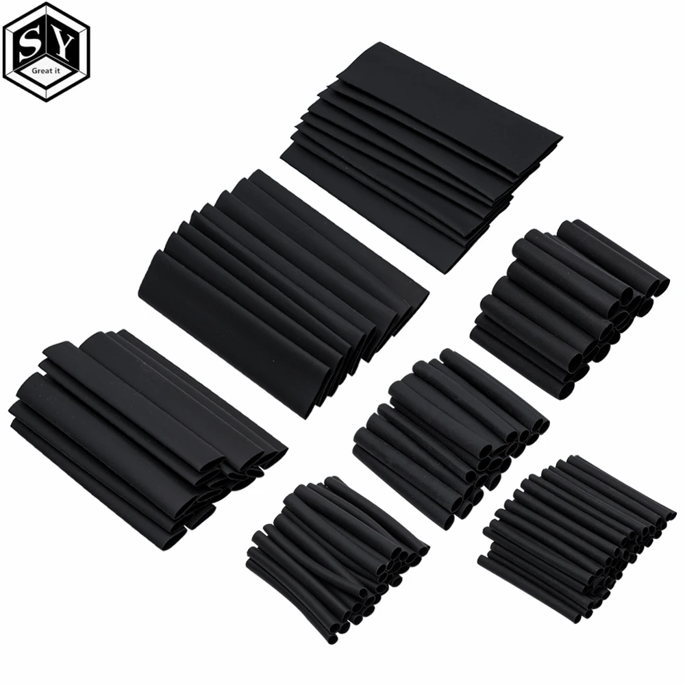Heat Shrink Tubing 127PCS 164PCS 328PCS Car Electrical Cable Tube kits Heat Shrink Tube Tubing Wrap Sleeve Assorted 8 Sizes Mixed Color