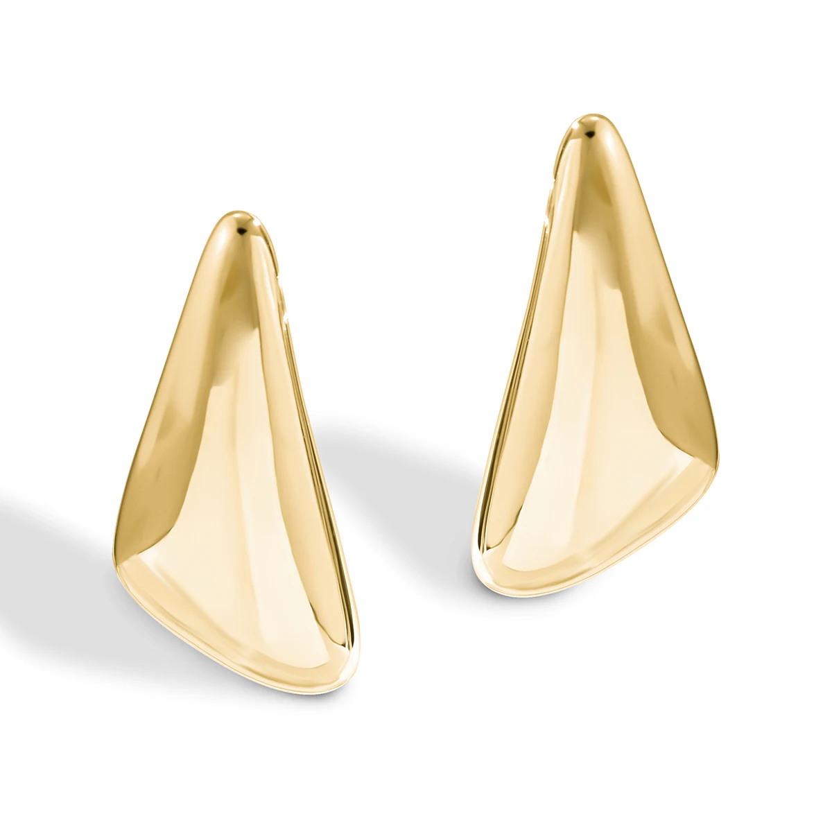 IngeSight.Z Punk Hip Hop Metal Geometric Triangle Stud