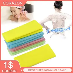 1PCS Body Nylon Wash Cloth Bath Towel Mesh Body Washing Clean Exfoliate Puff Scrub Bodys Treatment Bath Shower Products